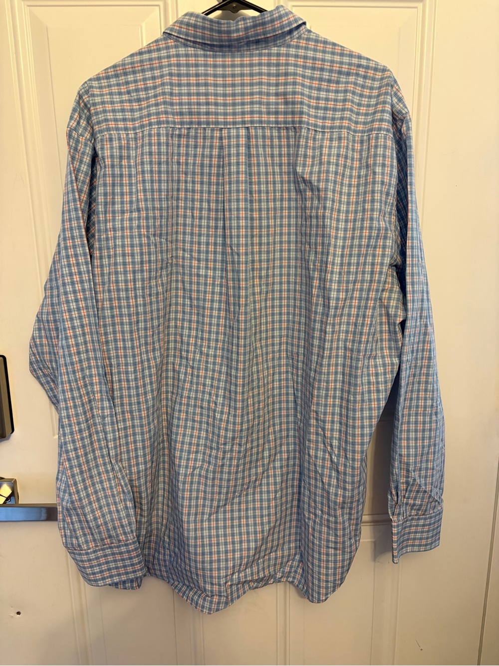 Vineyard Vines Light Blue & White Plaid Button-Down Slim Fit Whale Shirt XXL - Picture 5 of 5